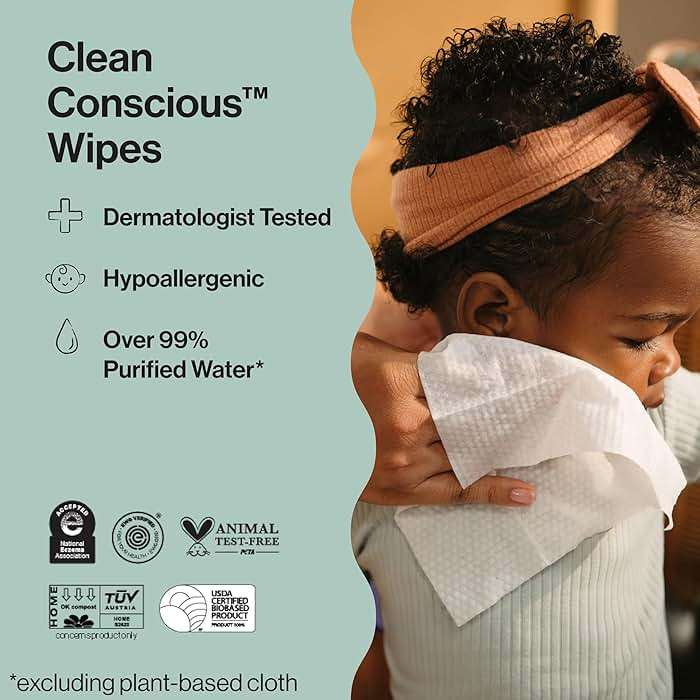 The Honest Company Hypoallergenic Multi-Use Baby Wipes for Sensitive Skin, Geo Mood, 288 Count - Image 7