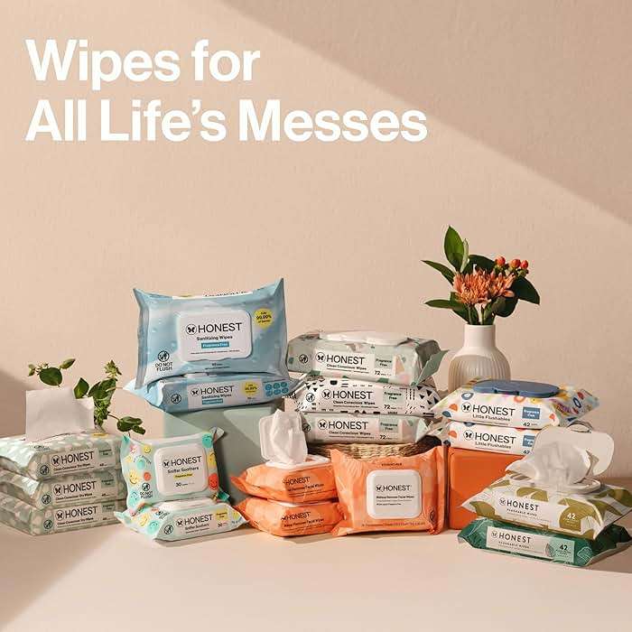 The Honest Company Hypoallergenic Multi-Use Baby Wipes for Sensitive Skin, Geo Mood, 288 Count - Image 10