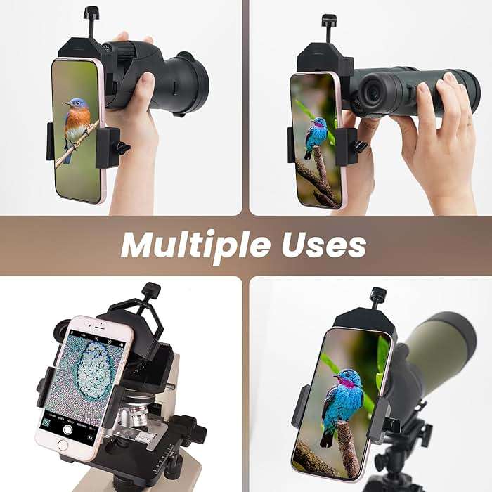 GOSKY Smartphone Adapter Mount Regular Size - Compatible with Binoculars, Monoculars, Spotting Scopes, Telescope, Microscopes Fits almost all Smartphones on the Market Record Nature and The World - Image 7