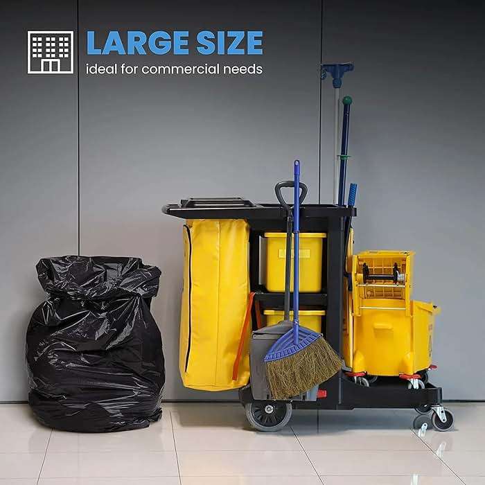 ToughBag 55 Gallon Trash Bags, 55-60 Gallon Trash Bags Heavy Duty (50 COUNT) - Large Black Trash Can Liners, 50-60 Gal for Contractors, Commercial, and Lawn - Made in USA - Image 7