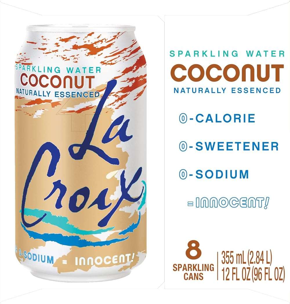 La Croix, Water Sparkling Coconut, 12 Fl Oz, 8 Count - Image 4
