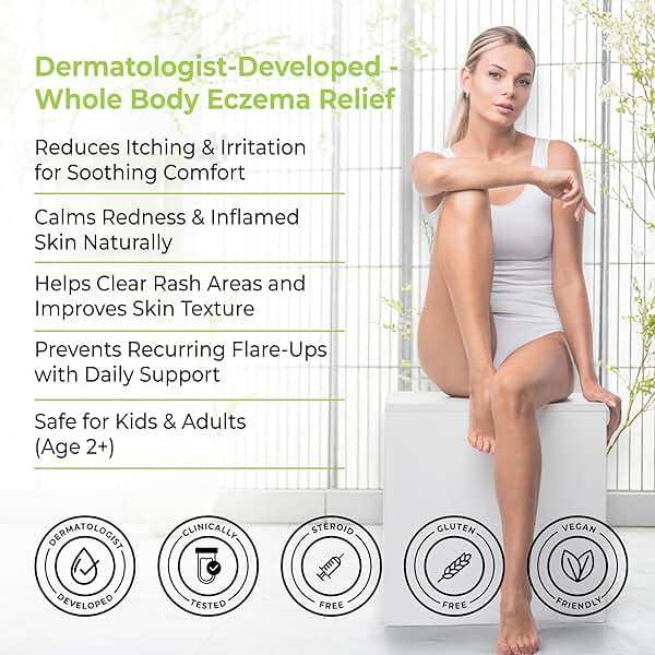 Loma Lux Eczema Pills – Natural Eczema Treatment Relief Remedy – Dermatologist Developed – 7 Minerals Clear & Prevent Severe Eczema Scaling, Rash, Anti Itch Skin Body Face for Adults, Kids, Toddlers - Image 2