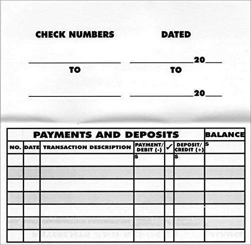 Easy Read Register 10 Large Print Low Vision Checkbook Transaction Registers White - Image 4