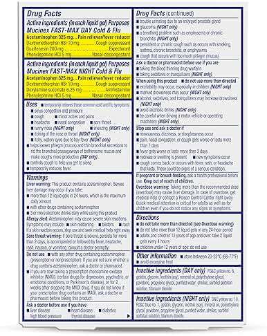 Mucinex Sinus-Max Liquid Gels for Day and Night, 24 Count - Image 2