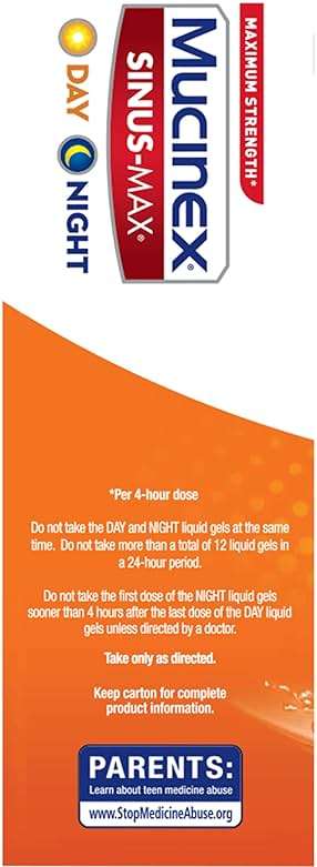 Mucinex Sinus-Max Liquid Gels for Day and Night, 24 Count - Image 14