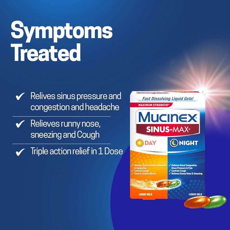 Mucinex Sinus-Max Liquid Gels for Day and Night, 24 Count - Image 5