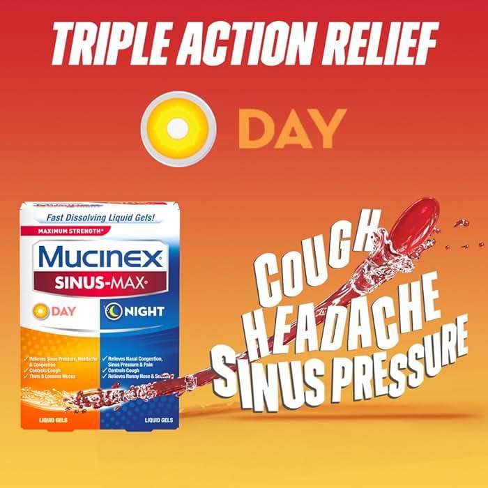 Mucinex Sinus-Max Liquid Gels for Day and Night, 24 Count - Image 8