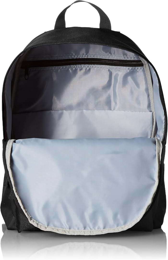 Amazon Basics Backpack for School, Travel, Study with Padded Adjustable Shoulder Straps, Spacious Compartment, Water Bottle Pockets, Durable Classic Design, Black - Image 6