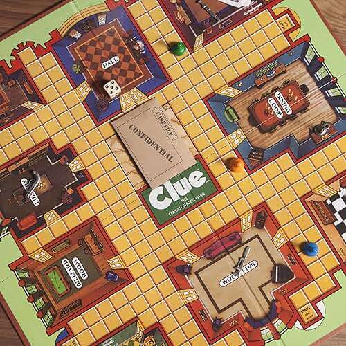 Hasbro Gaming Retro Series Clue 1986 Edition Board Game, Classic Mystery Game for Kids, Family Board Games for 3-6 Players, Ages 8+ (Amazon Exclusive) - Image 3