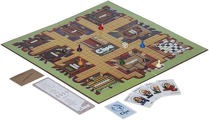 Hasbro Gaming Retro Series Clue 1986 Edition Board Game, Classic Mystery Game for Kids, Family Board Games for 3-6 Players, Ages 8+ (Amazon Exclusive) - Image 4
