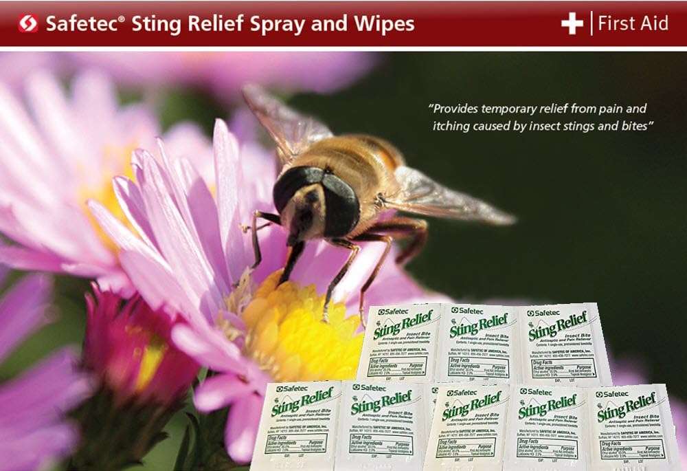 Safetec Sting Relief Wipe (10ct. Box) 9 Boxes (90 Count) - Image 2