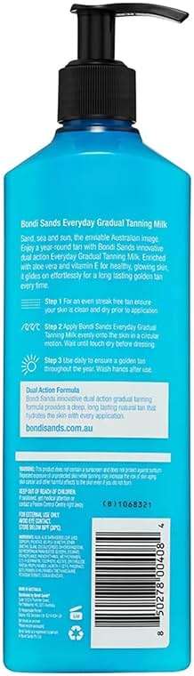 Bondi Sands Everyday Gradual Tanning Milk | Long-Lasting, Tanning Body Moisturizer Enriched With Aloe Vera and Vitamin E for Glowing Skin - Image 9