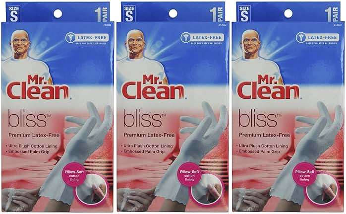 Mr. Clean Bliss Premium Latex-Free Gloves, Small, 3 pairs - Image 1