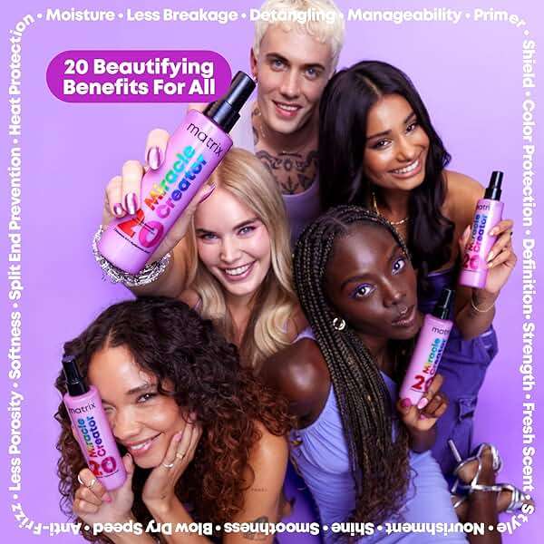 Matrix Miracle Creator Leave-In Conditioner Spray - Heat Protectant, Anti-Frizz, Moisturizing & Detangling, Adds Shine, Primes For Styling, For Damaged & All Hair Types, Sulfate Free, 6.8 Fl Oz - Image 4