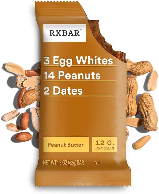 RXBAR Protein Bars, 12g Protein, Gluten Free Snacks, Snack Bars, Peanut Butter, 22oz Box (12 Count) - Image 6