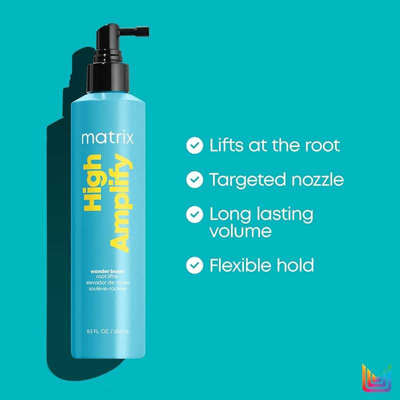 Matrix High Amplify Wonder Booster Root Lifter Spray - Provides Extreme Volume & Body, Boost Structure in Fine Hair, Thin & Limp Hair, Flexible Hold, 8.5 Fl Oz, Vegan - Image 3