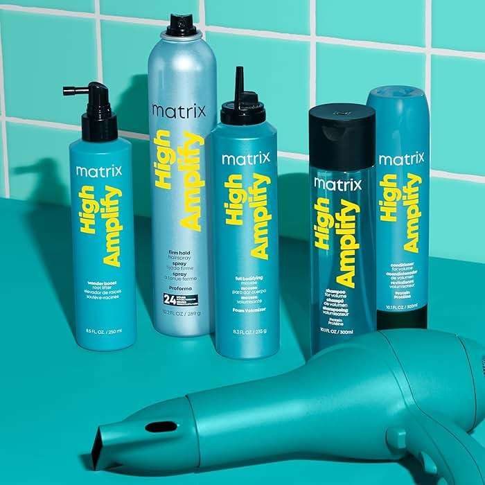 Matrix High Amplify Wonder Booster Root Lifter Spray - Provides Extreme Volume & Body, Boost Structure in Fine Hair, Thin & Limp Hair, Flexible Hold, 8.5 Fl Oz, Vegan - Image 5
