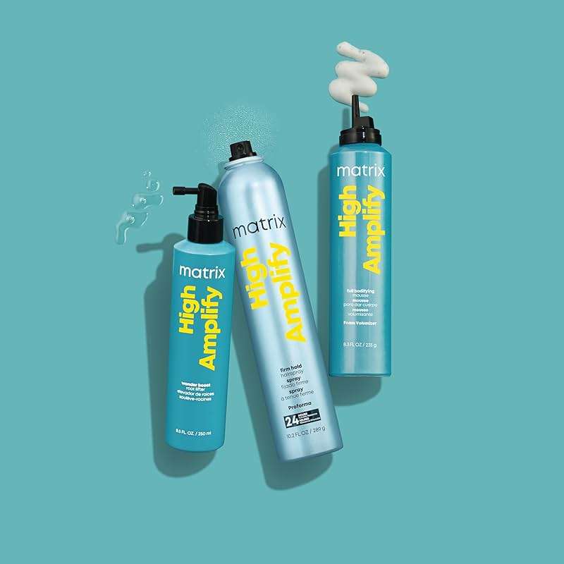 Matrix High Amplify Wonder Booster Root Lifter Spray - Provides Extreme Volume & Body, Boost Structure in Fine Hair, Thin & Limp Hair, Flexible Hold, 8.5 Fl Oz, Vegan - Image 6