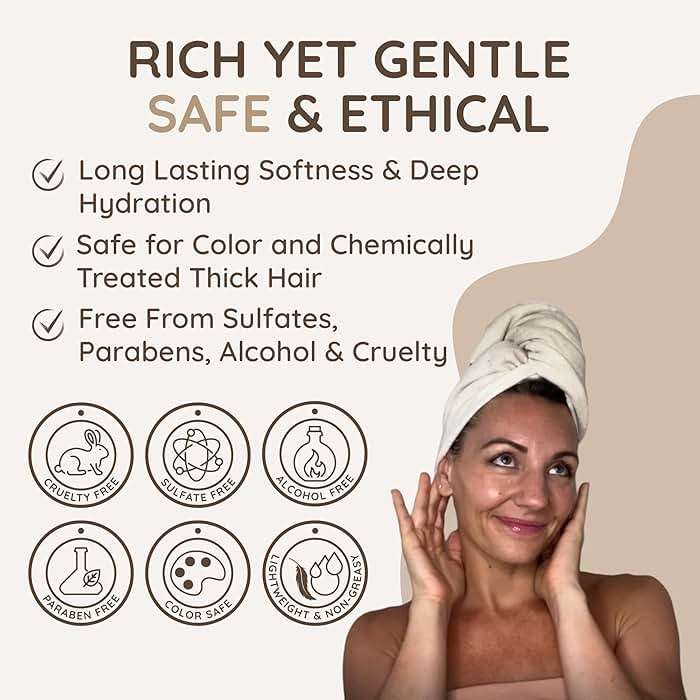 VITAMINS hair cosmetics Keratin Hair Mask Deep Conditioner for Dry Damaged Hair - Biotin, Collagen & Castor Oil Deep Conditioning, Repairs Split Ends & Restores Shine - For Thick Locks - Image 6