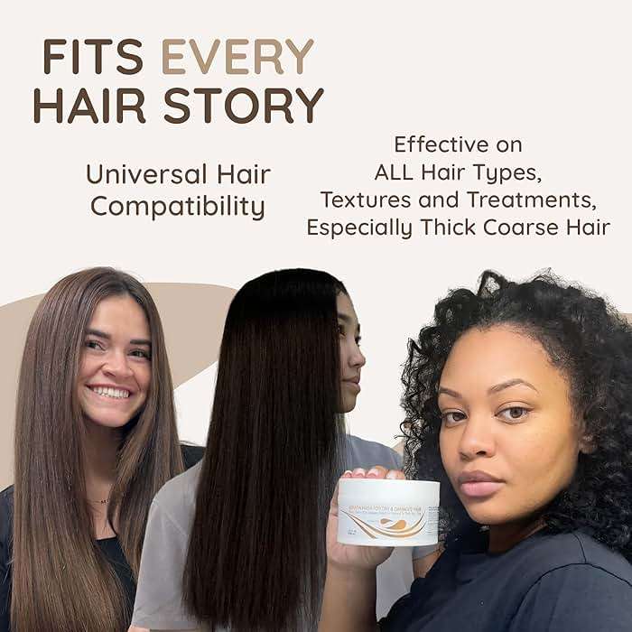 VITAMINS hair cosmetics Keratin Hair Mask Deep Conditioner for Dry Damaged Hair - Biotin, Collagen & Castor Oil Deep Conditioning, Repairs Split Ends & Restores Shine - For Thick Locks - Image 7