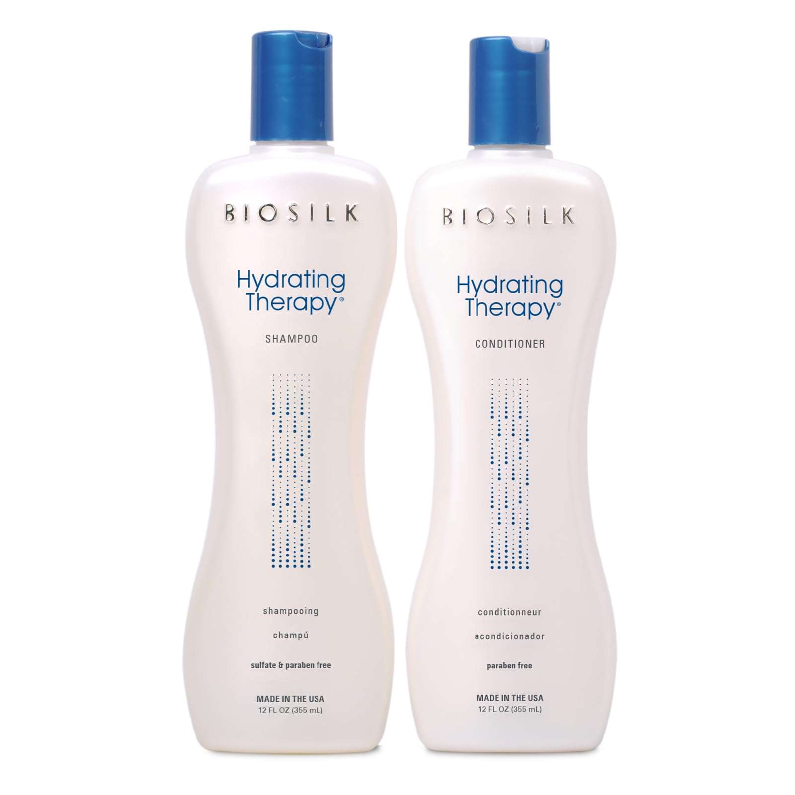 BioSilk Hydrating Therapy Shampoo & Conditioner, Replenishes Hair Moisture & Coarse Hair, Sulfate, Paraben, & Cruelty-Free, 12 Oz (2 Count) - Image 2