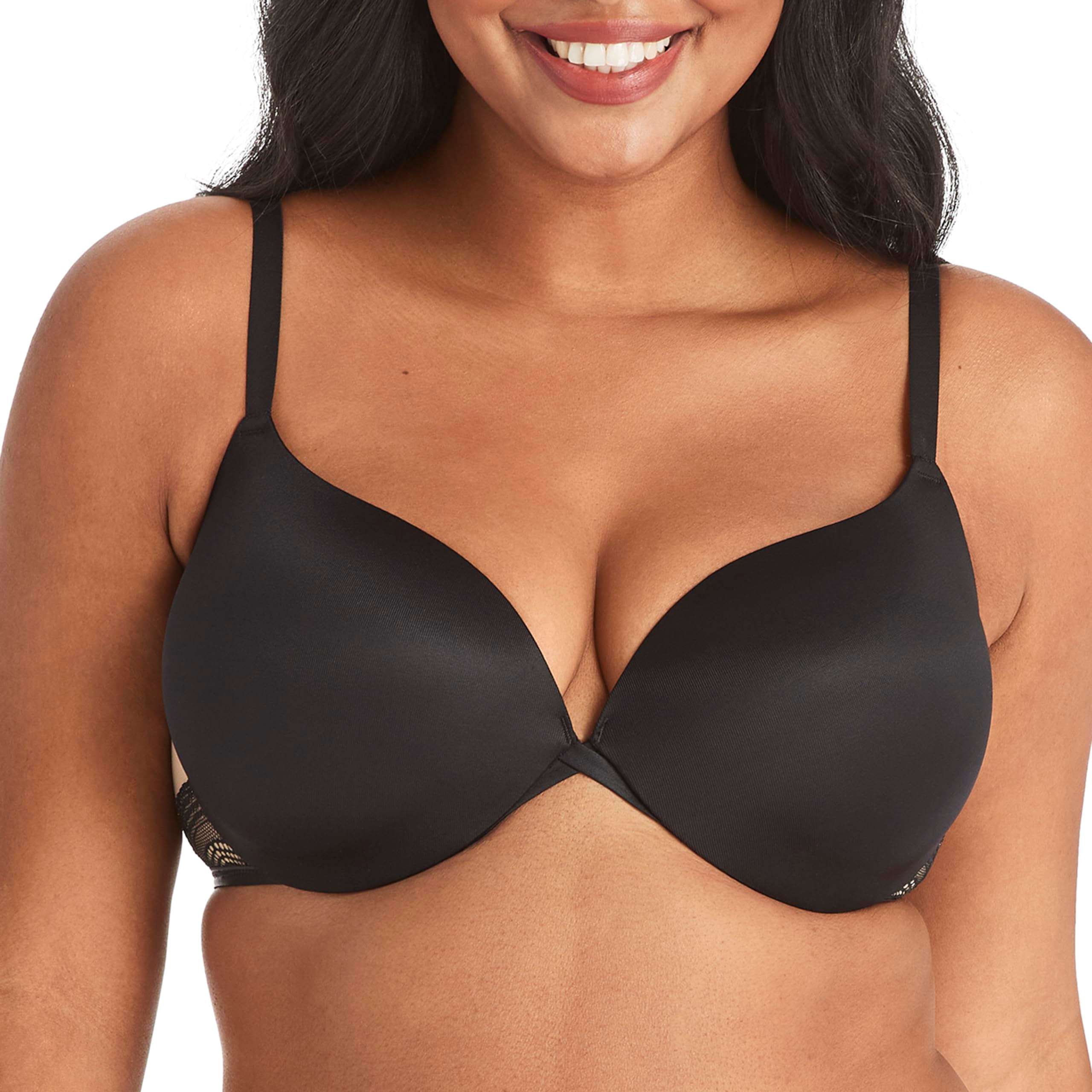 Maidenform Women's Push-Up Bra, Love The Lift Lace Demi Push-Up Bras for Women, Smoothing, Underwire, Convertible Straps - Image 1