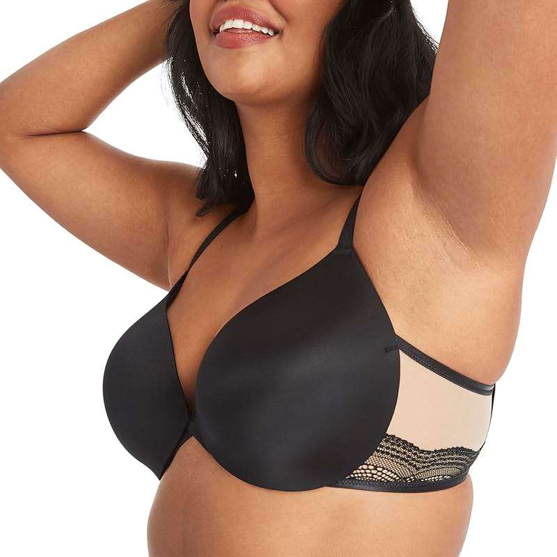 Maidenform Women's Push-Up Bra, Love The Lift Lace Demi Push-Up Bras for Women, Smoothing, Underwire, Convertible Straps - Image 2