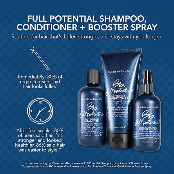 Bumble and bumble. Full Potential Hair Preserving Booster Spray Mist | Strengthens and Promotes Elasticity | Fuller, Stronger | For Breakage Prone and Thinning Hair Types, 4.2 Fl Oz - Image 4