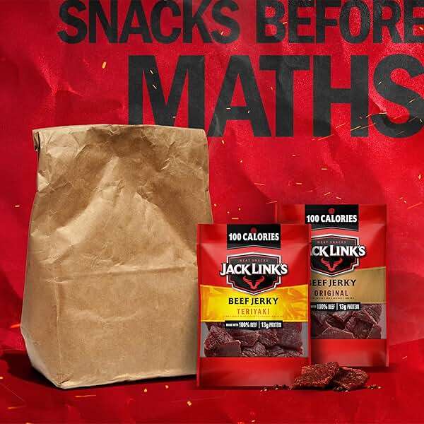 Jack Link's Beef Jerky Variety Pack - Original and Teriyaki - (9 Pack) 1.25 oz Bag - Ready to Eat Protein Snacks - 13g Protein per Serving - Made with 100% Real Beef - Image 7