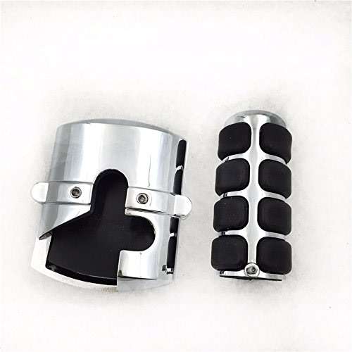 HTTMT MT325-08-CD+325-09-CD Chrome Gear Shift Brake Pedal Cover Compatible with V-Star 650 Classic 950 1100 1300 - Image 1