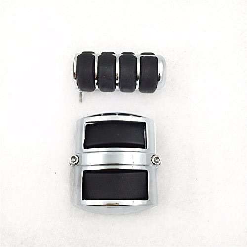 HTTMT MT325-08-CD+325-09-CD Chrome Gear Shift Brake Pedal Cover Compatible with V-Star 650 Classic 950 1100 1300 - Image 2
