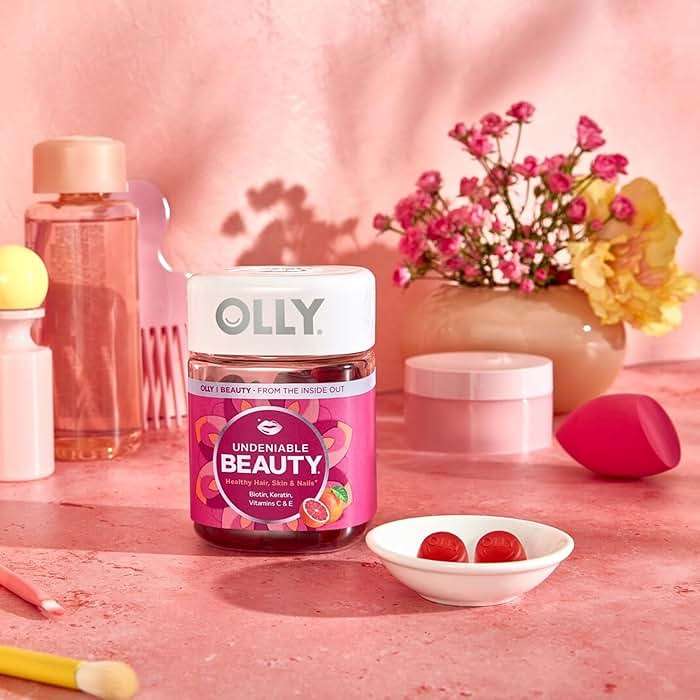 OLLY Hair Skin and Nails Gummies - Undeniable Beauty with Biotin 2500mcg Per 2 Gummies, Keratin & Vitamin C - Supports Healthy Hair, Skin, & Nails - Grapefruit Flavor - 60 Count - Image 10