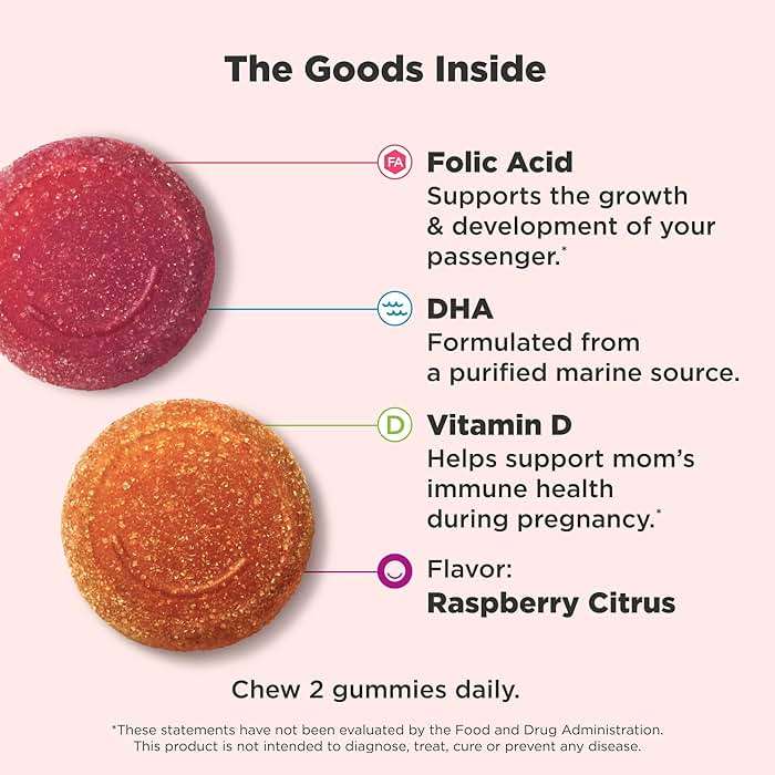 OLLY Prenatal Multivitamin Gummy, Daily Multi Blend for Mommy & Baby, Folic Acid, Omega 3 DHA, Vitamins A & D, Sweet Citrus Flavored, 30 Day Supply - 60 Count - Image 3