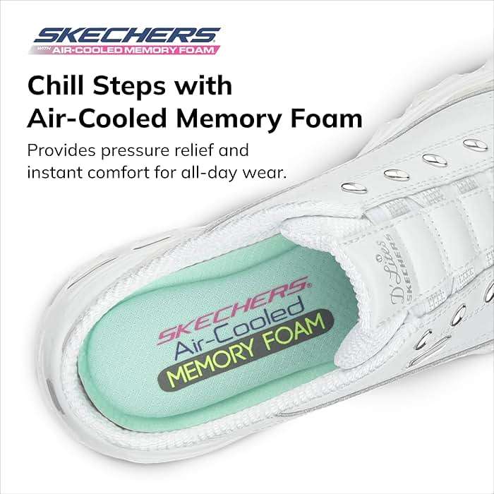Skechers Women's D'Lites Bright Sky Slip-On Sneaker - Image 5
