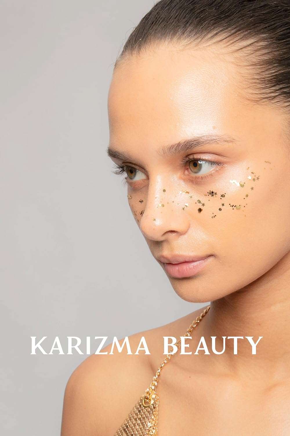 KARIZMA 24K Gold Glitter. 10g Chunky Face, Hair, Eye and Body for Women. Rave Festival Accessories, Cosmetic Makeup. Loose Set - Image 3