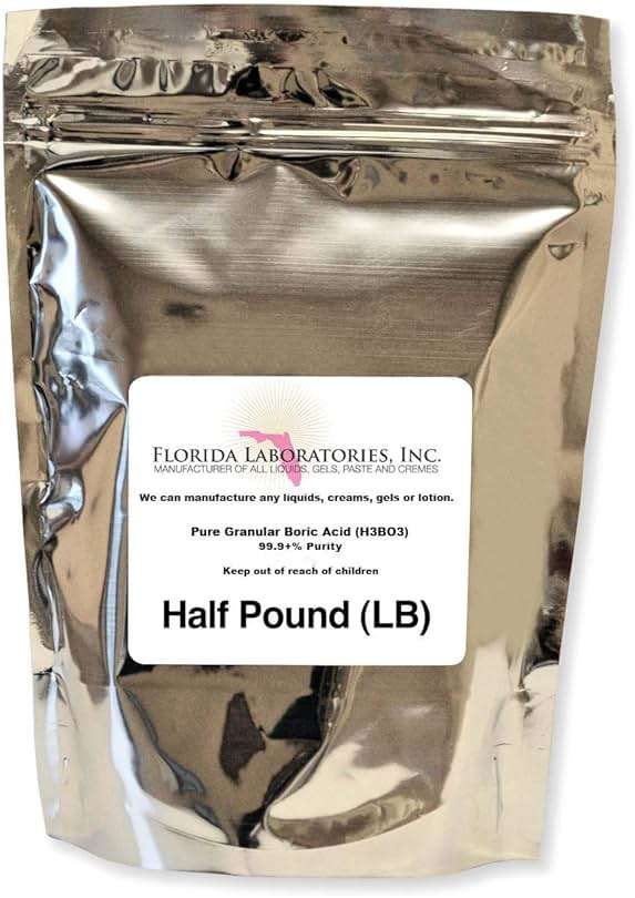 Boric Acid Granular Powder Half Lb.(Half Pound) Create Your own Solution - Image 1