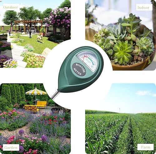 XLUX Soil Moisture Meter, Plant Water Monitor, Hygrometer Sensor for Gardening, Farming, Indoor and Outdoor Plants, No Batteries Required - Image 5