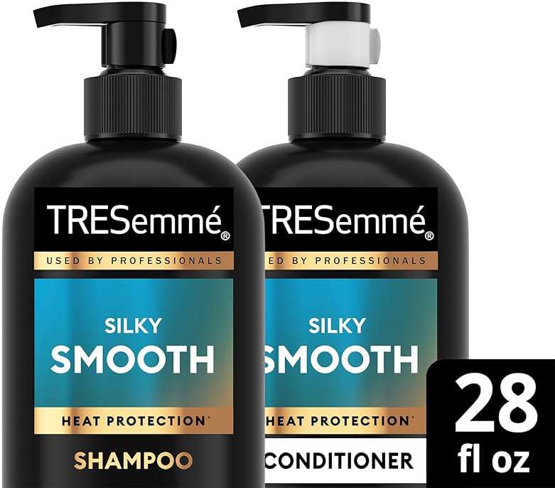 TRESemmé Shampoo and Conditioner Set, Silky & Smooth + Keratin Repair Hair Mask – Anti-Frizz Hair Products with Argan Oleo Blend (3 Piece Set) - Image 9