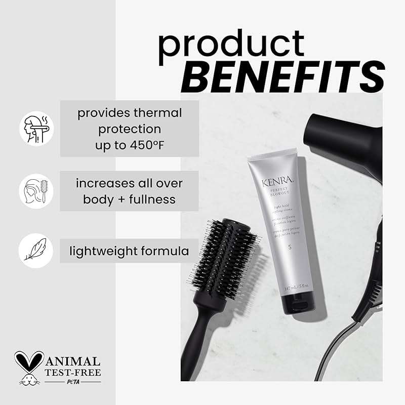 Kenra Perfect Blowout 5 | Light Hold Styling Crème | Provides Thermal Protection | Increases All Over Body & Fullness | Lightweight Formula | All Hair Types - Image 2