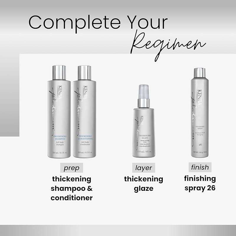 Kenra Platinum Thickening Glaze | Volumizing Styler | Adds Fullness & Body | Lightweight Conditioning | Density Building For Thick, Healthy-Looking Styles | All Hair Types - Image 5