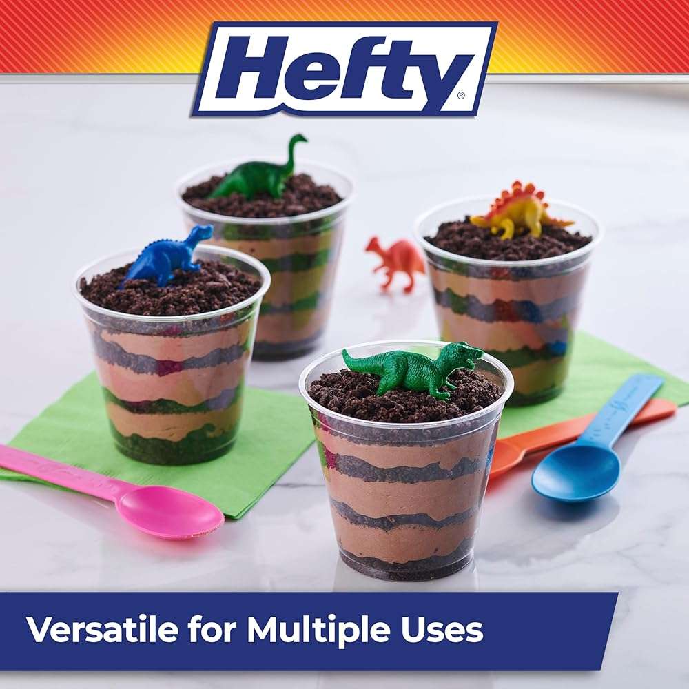 Hefty Deluxe Clear Plastic Party Cups (9 Ounce, 40 Count) - Image 6