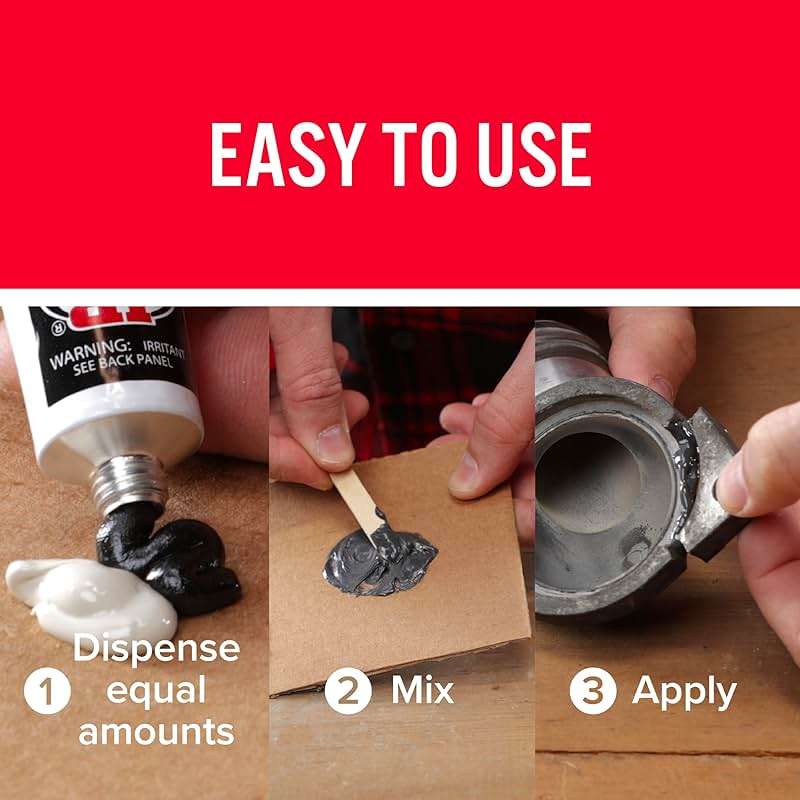 J-B Weld 8281 Professional Size Steel Reinforced Epoxy - Hardener and Steel Pack - 10 oz - Image 6