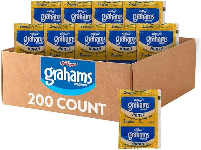 Kellogg's Grahams Crackers, Honey, .49oz (200 Count) - Image 1