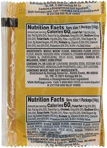 Kellogg's Grahams Crackers, Honey, .49oz (200 Count) - Image 7