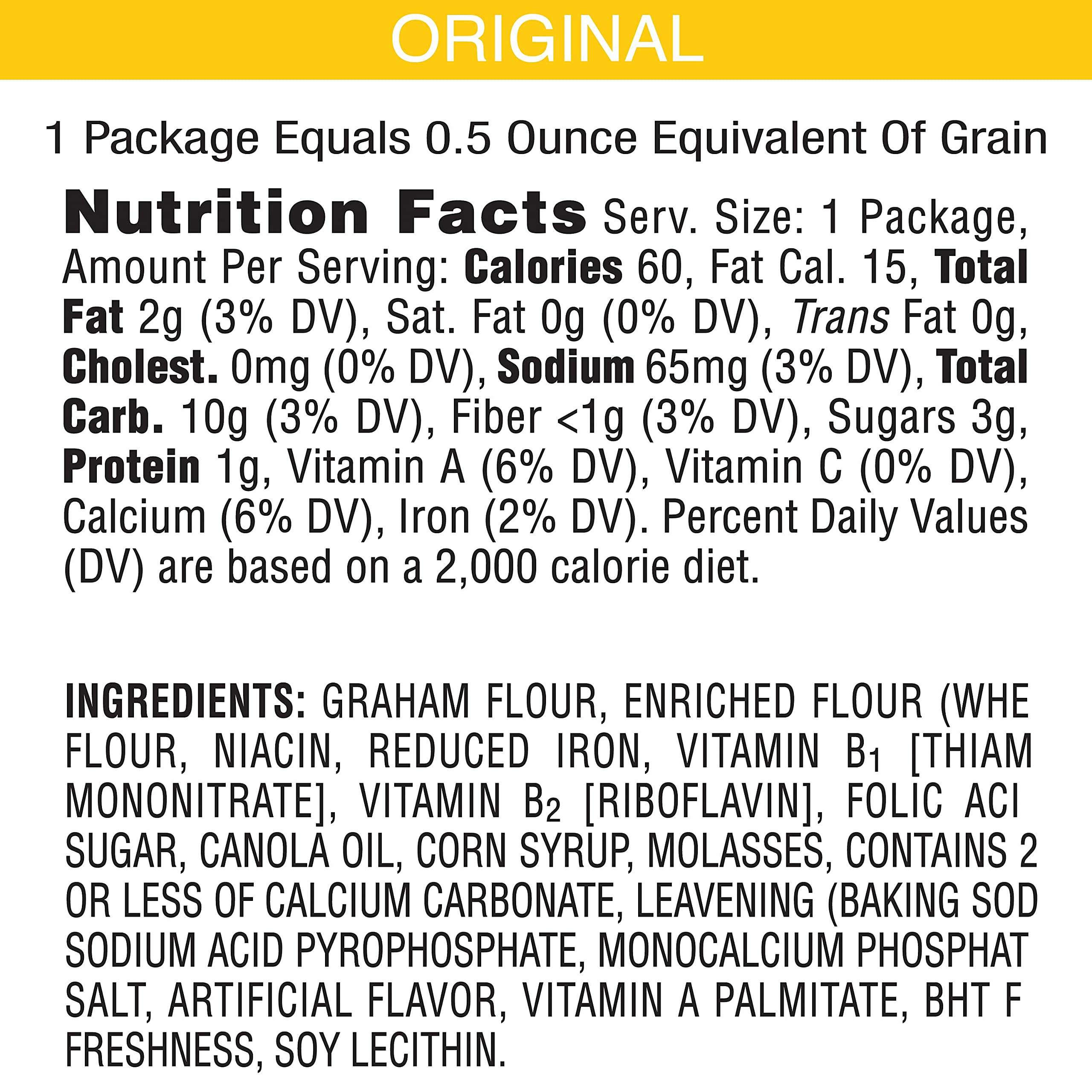 Keebler Grahams Crackers, Original, 0.49 oz Pouch(Pack of 200) - Image 3