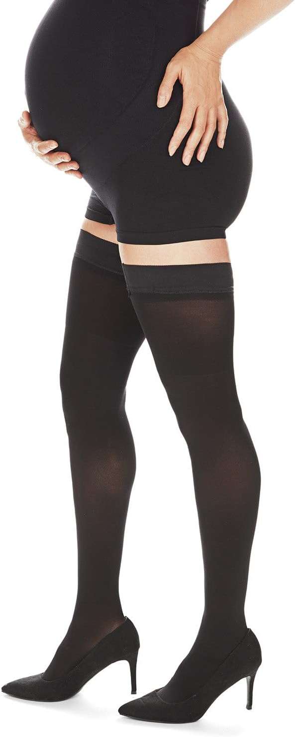 MeMoi Microfiber Opaque Thigh High Stockings - Image 3