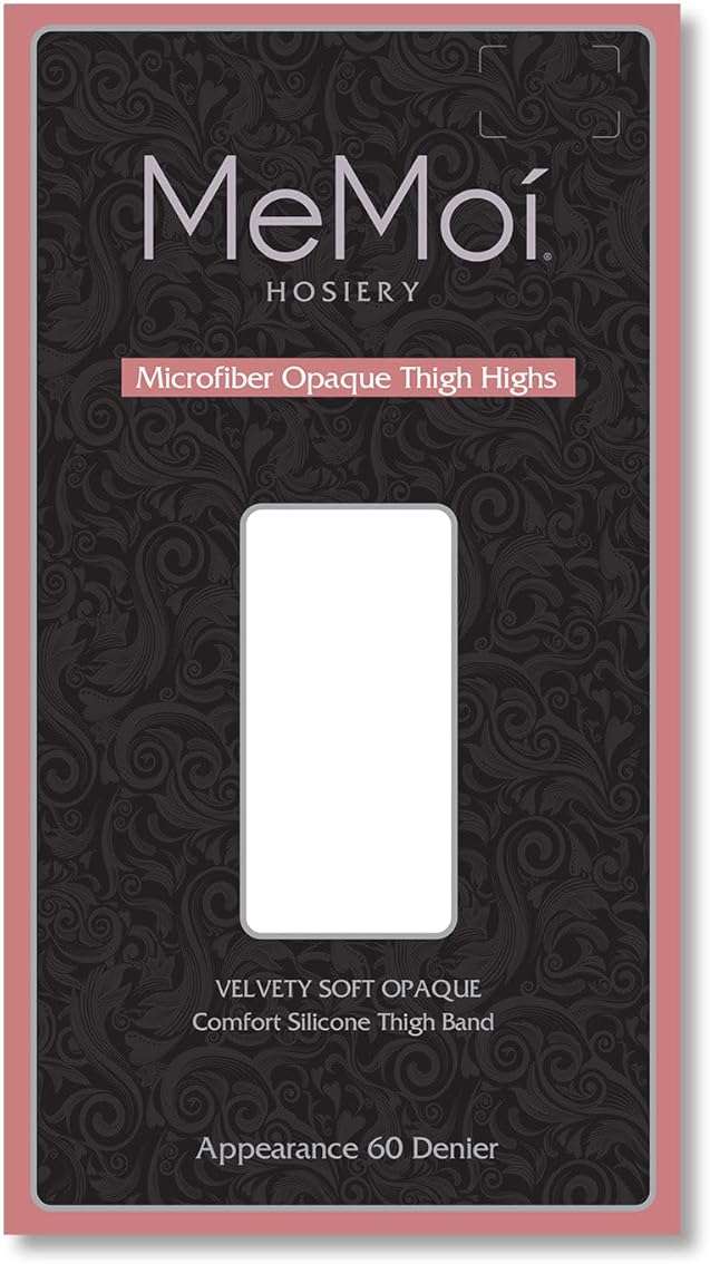 MeMoi Microfiber Opaque Thigh High Stockings - Image 5