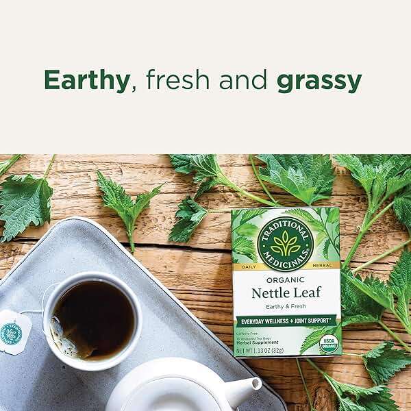 Traditional Medicinals Organic, Nettle Tea - Supports Joint Health & Overall Wellness with Stinging Nettle - Kosher, Non-GMO, Caffeine-Free, Compostable - 16 Tea Bags - Image 4