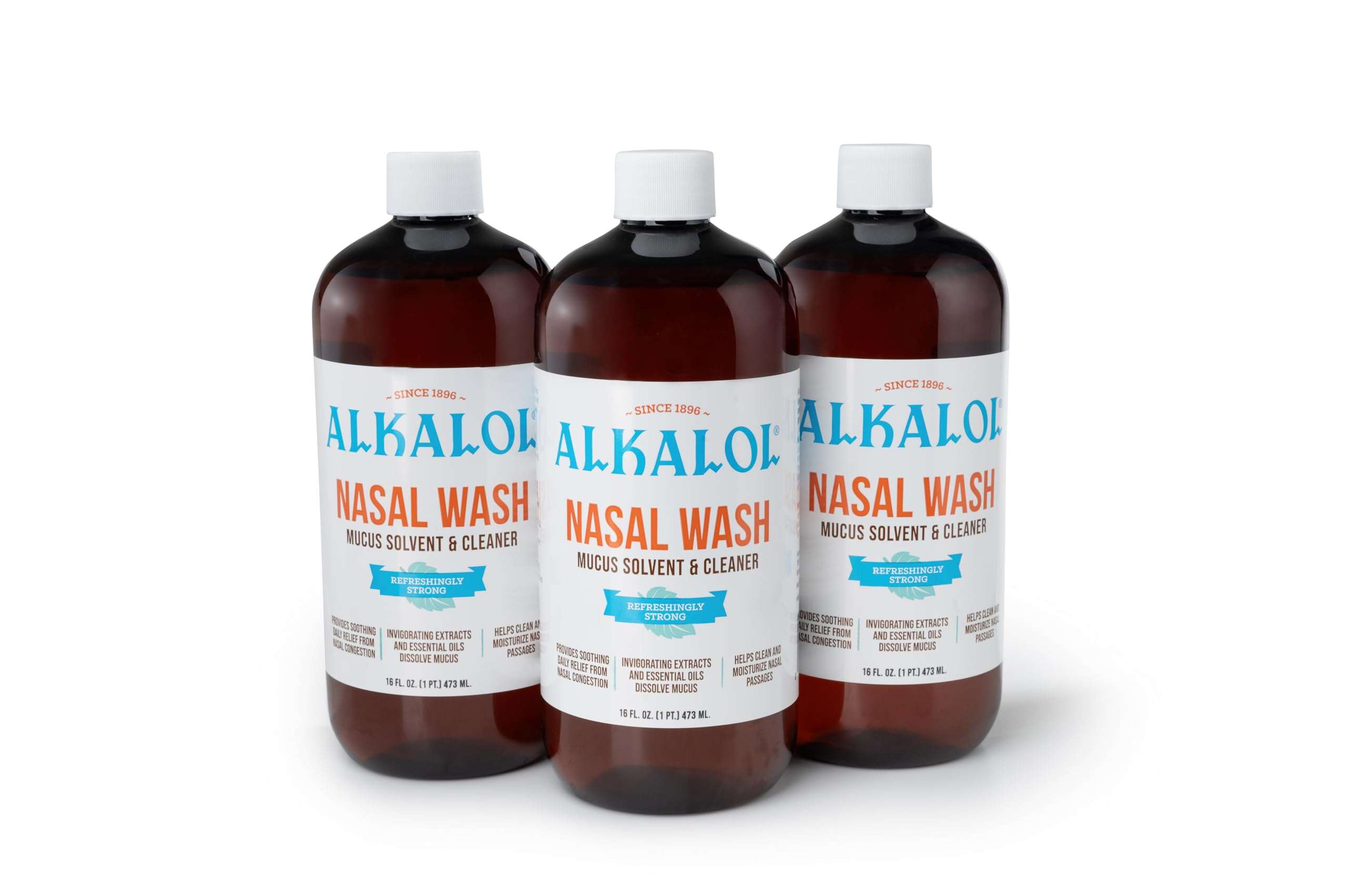Alkalol Solution Original Nasal Wash, 16 fl oz (pack of 3) - Image 1