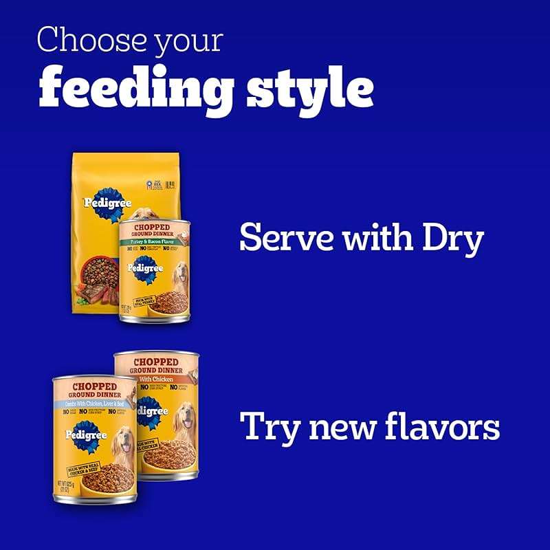 Pedigree Puppy Chopped Ground Dinner Wet Puppy Food with Chicken & Beef, Canned Dog Food, 13.2 oz. Cans, 12 Count - Image 13